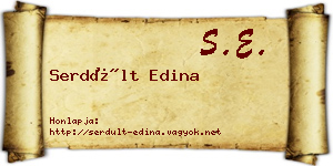 Serdült Edina névjegykártya